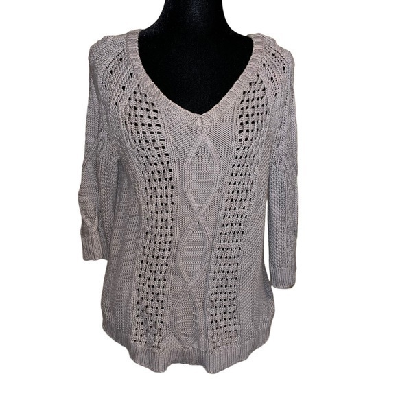 Gap Woman’s V-neck Thick Knitted Sweater - Picture 1 of 10